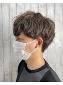【メンズパーマ】【メンズ カット】ツーブロックマッシュ