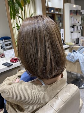 リュドール 春日井店(Rue D'or) Rue D'or春日井×櫻枝 大人ボブ柔らかカラー