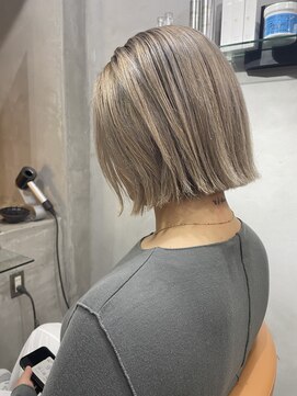 レックス 中野(rex) 切りっぱなしボブ　グラデーションカラー