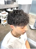guest snap 刈り上げマッシュ×ツイストスパイラルパーマ
