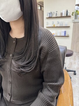 ラボヌールヘアーノーブル 新越谷店(La Bonheur hair noble) 微レイヤーカット/ラベンダーグレー