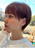 30代40代大人女性/前髪ありショートボブ/ショートヘア/髪質改善