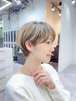 ファンナギンザ(FaNNa ginza) マッシュショート/前髪/シースルーバング/シフォンベージュ/小顔