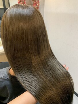 アノン エクラート 浦和店(Anon ECLART) ブリーチなし！オリーブベージュカラー！