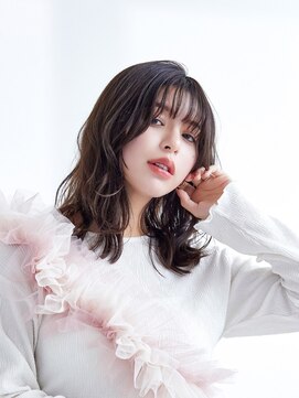 ラフィス ヘアー ルーム 難波本店(La fith hair room) 【La fith】グレージュカラー×ウェーブヘア