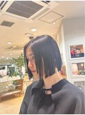 グレージュカラー透明感カラーオリーブカラー