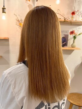 ミルヘアデザイン(mil hair design) ミルクティーベージュダブルカラーケアブリーチインナーカラー
