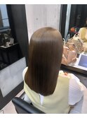 オリーブベージュ×髪質改善