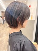 【Say.岩井】ボブ寄りのショート×ダークグレージュ