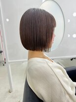 ジーナ 札幌(Zina)&nbsp;髪質改善＊小顔ワンレンボブ＊ラベージュ＊美髪【Zina 札幌】