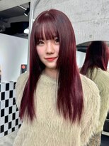 リル ラウム 原宿(LiL Raum)&nbsp;韓国風ワインレッド