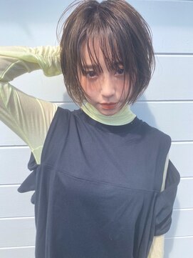 サンリサ 鴻巣店(sanRisa) レイヤーボブ × オリーブグレージュ