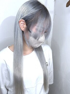 ブレイズヘアー(BLAZEhair) ホワイト×ブリーチ４回