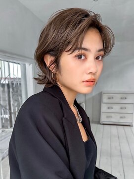 ハローバイシー 仙台(Hello by Sea) アプリコットオレンジ×くびれヘア[夏/美髪/グレージュ]