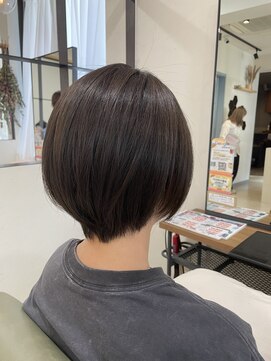 ニコ 四街道(nico) 可愛い透け感カラーのショートボブ◎アッシュグリーン◎