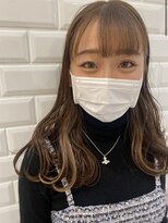 リルミー ミュエナ 大須 矢場町(Lilme myuena)&nbsp;紫の色落ちで白っぽインナー【ケアカラー/インナーカラー】