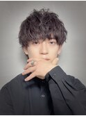 ミディアムマッシュ × ツイストスパイラルパーマ【朝久】