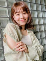 ガーデン 銀座(GARDEN)&nbsp;くびれヘア レイヤー ミディアムヘア 外はねヘア艶カラー