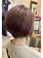 ヘアーサロン アイディ(HAIR SALON Id)&nbsp;ショートボブスタイルカット＋艶カラー