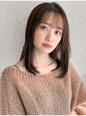 サイドバング薄めバング前髪フェイスフレーミング#518f0909