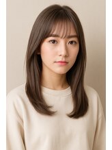 ムオン 浜町店(muon) 艶髪透明感グレイジュカラー