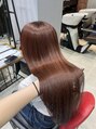 ポリッシュヘアーメイク 金町店(POLISH hair make)&nbsp;ブリーチなしダブルカラーオレンジベージュ