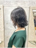 レイヤーパーマ/ボブ/艶髪/黒髪/ボブパーマ