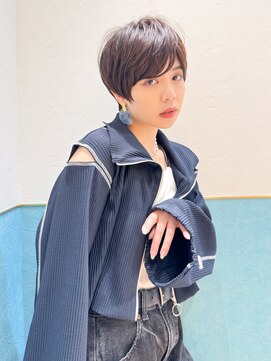 ロンド レグリーズ 立川(Lond leglise) ショート/オリーブグレー/グランマッシュ/小顔/前髪/顔周り/立川