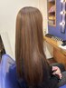カット+リタッチ縮毛矯正+トリートメント（ダメージ軽減サプリ込み）￥22,550