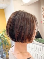 ムーン(moon)&nbsp;#ハッシュカット#フルバング#似合わせカット#レッドブラウン