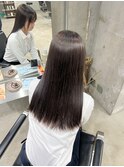 ダークブラウン/船橋/くすみベージュ/細めハイライト