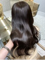 ルームバイシー 新宿(Loom. by Sea) ワンホンレイヤー×ダークブルー/ボブ/デジタルパーマ/新宿