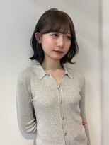 アクシス ナゴヤ(AXIS NAGOYA)&nbsp;【なつミ】ミルクティーブロンド/ダークブルー/デジタルパーマ