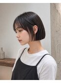 切りっぱなしボブ*グレーベージュ