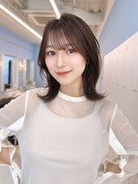 モナザスカイ 栄(MONA the SKY)&nbsp;【MONA】ミディアムレイヤー/くびれ巻き/顔周りカット【栄駅】