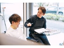 カウンセリング・似合わせ・MGSの特徴で解決へ導くおすすめメニュー。20代後半から男性の3大お悩みに特化。