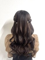 ヒュミ(hymy) 結婚式ヘアメ/参列ヘア/お呼ばれヘア/ハーフツイン/ハーフアップ