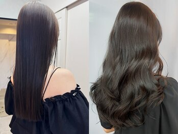 プフ 伏見(puf)の写真/赤みを消し、透明感・艶感どちらも叶える髪色はブリーチなしでも髪を綺麗に魅せるPUFの処方です。