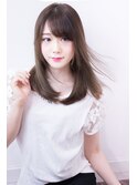 極艶ストレート暗めグレージュ系カラー【ユナイテッドケアーズ】