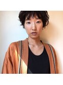 lilu2017/047　黒髪×パーマ×ショート