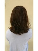 前髪パーマ　ふんわり低温デジタルパーマ　髪質改善