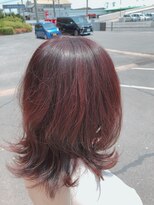 マイスペース(MY SPACE)&nbsp;ピンクベースミディアムレイヤースタイル☆