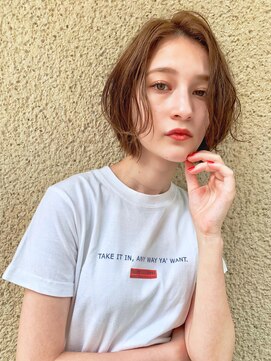 シー バイ ロンド 新宿(Sea by Lond) 【佐藤健太郎】大人カジュアルアンニュイパーマ小顔ボブ　新宿