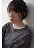 《hair make No.8・中村》前下がり×丸みショートボブ　
