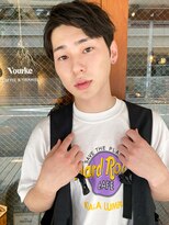 ルービック 難波(Rubik's)&nbsp;メンズ韓国風_簡単スタイリング_マッシュかきあげバングショート