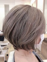 シエル(ciel) 白髪を活かしたグレージュショート☆