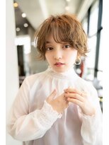 ケアリー 武蔵小杉(Carelly)&nbsp;大人かわいい前髪セシルカットココアブラウンフリンジウェーブ