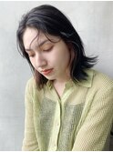 簡単ヘアアレンジ_チェリーブラウンフェミニンロング_9198