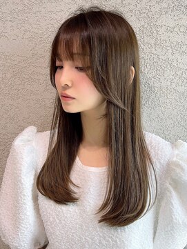 ロンド アンブル 四条烏丸(Lond ambre) 【五島巨幹】レイヤーカット/オリーブベージュ/髪質改善