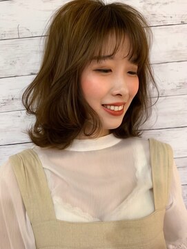 ヘアアンドアイラッシュ ココアンジェ くりえいと宗像店(Coco Ange) 【CocoAngeくりえいと/担当:沖村】ゆるふわボブ